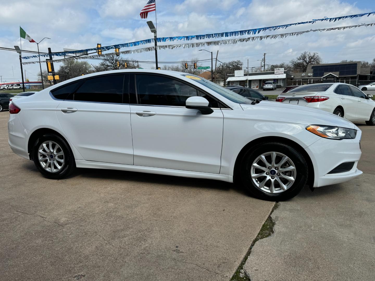 2017 WHITE FORD FUSION S (3FA6P0G72HR) , located at 5900 E. Lancaster Ave., Fort Worth, TX, 76112, (817) 457-5456, 0.000000, 0.000000 - Photo#2